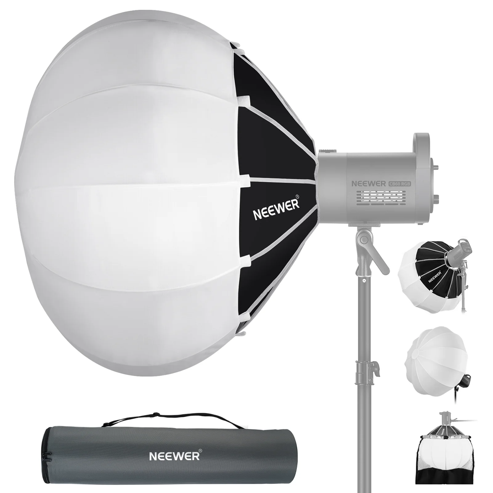 NEEWER NS65L/NS90L Lantern Softbox One Step Quick Release - Image 9