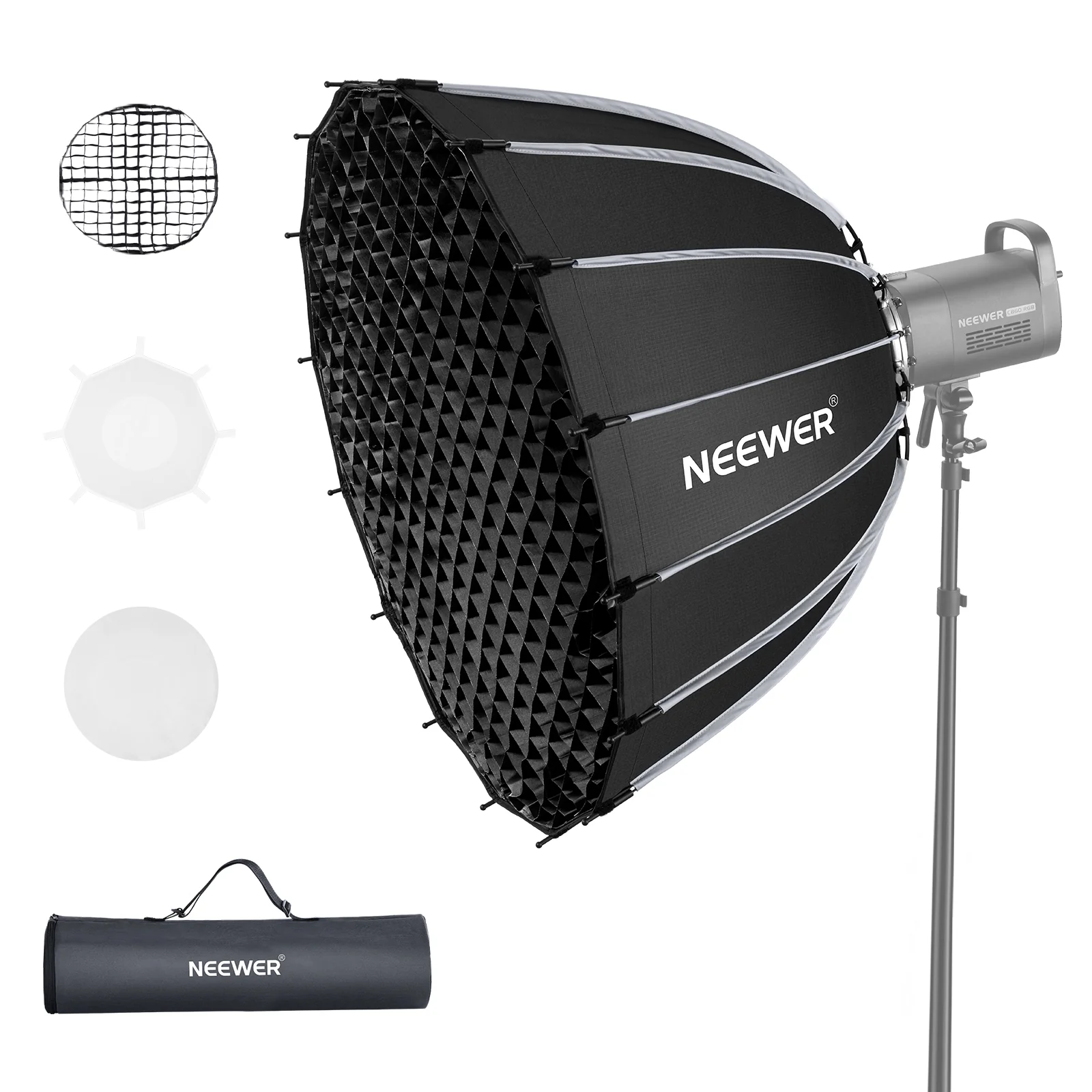NEEWER 55cm/65cm/85cm/120cm Parabolic Quick Release Softbox - Image 17
