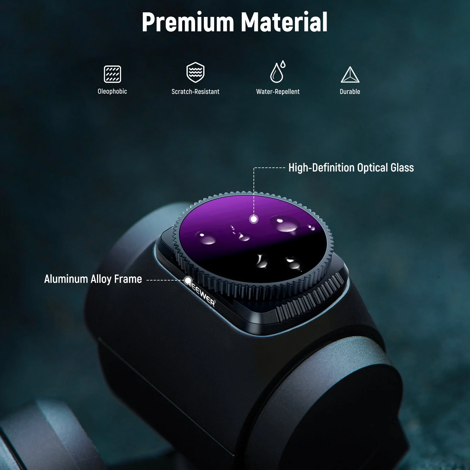 NEEWER 4 Pack Magnetic ND/PL Filter Kit For DJI Osmo Pocket Camera - Image 5