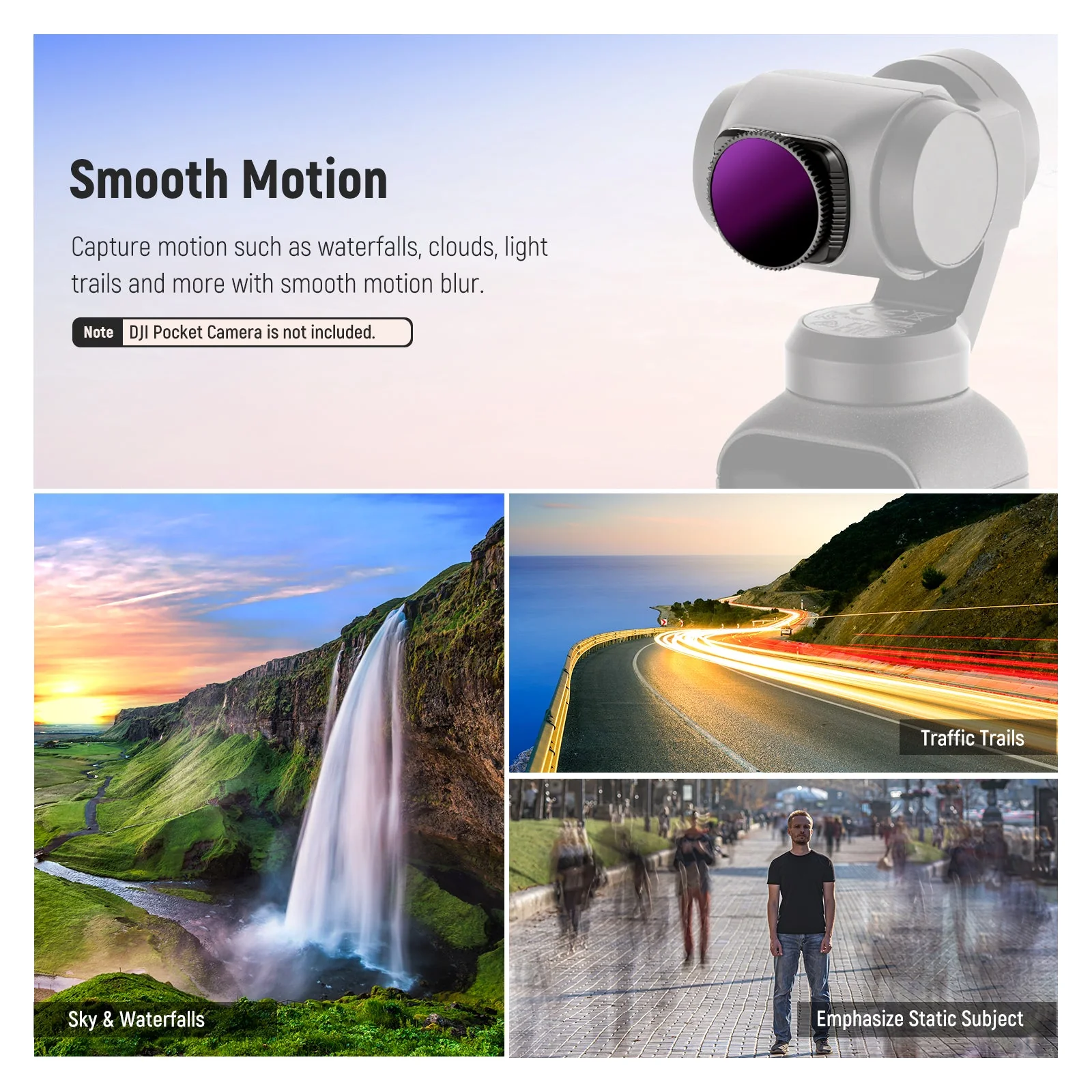 NEEWER 4 Pack Magnetic ND/PL Filter Kit For DJI Osmo Pocket Camera - Image 8