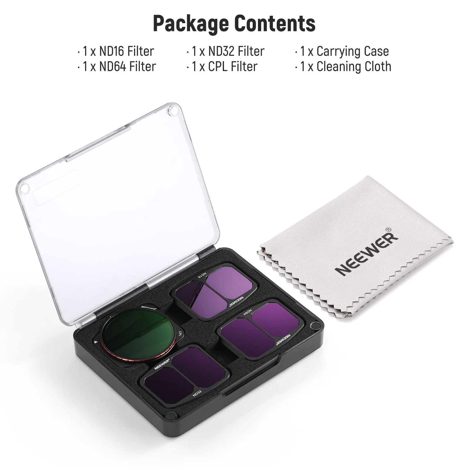 NEEWER 4 Pack ND & CPL Filter Set compatible with DJI Air 3 - Image 9