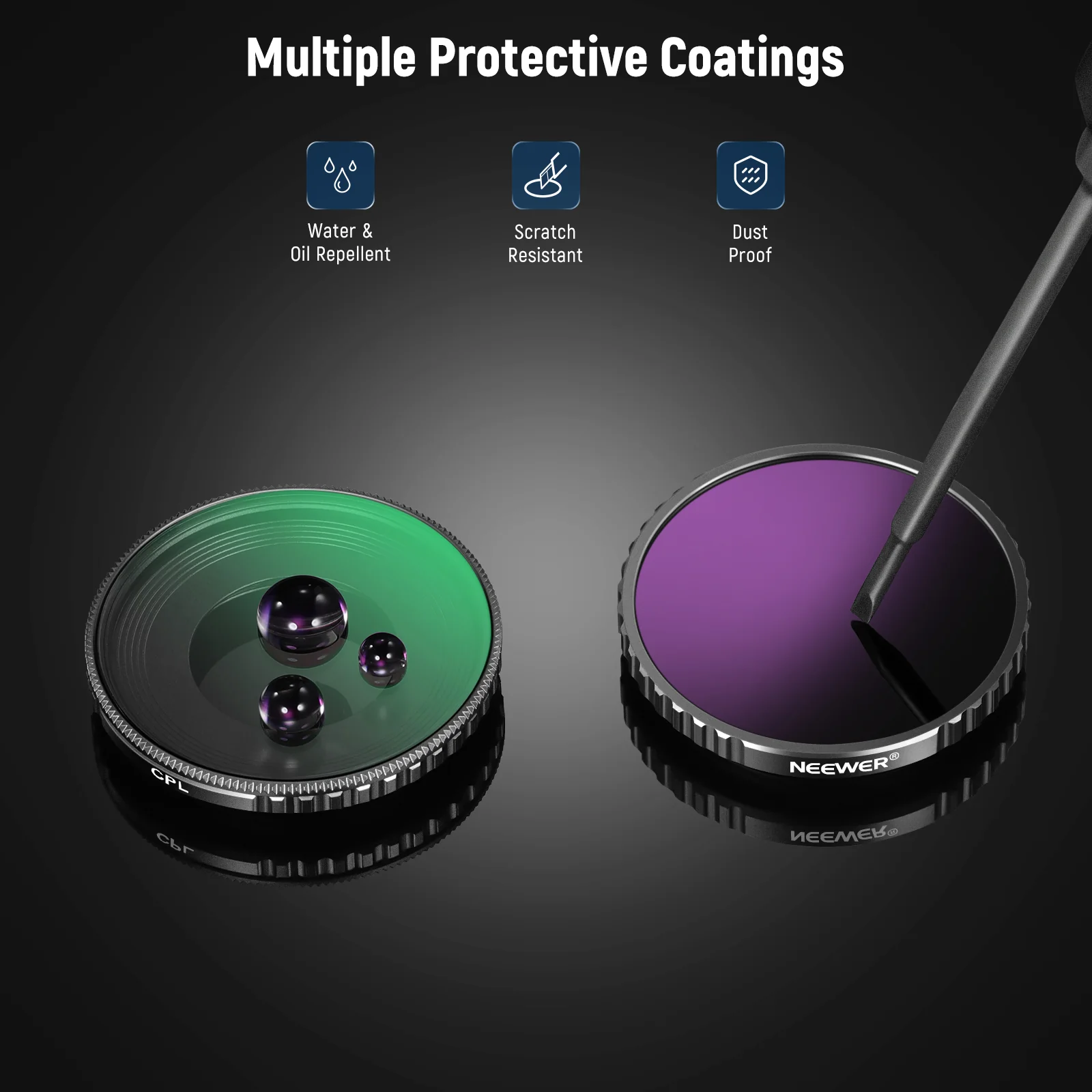 NEEWER 4 Pack ND Filter Set for DJI Osmo Action 5 Pro/4 - Image 7