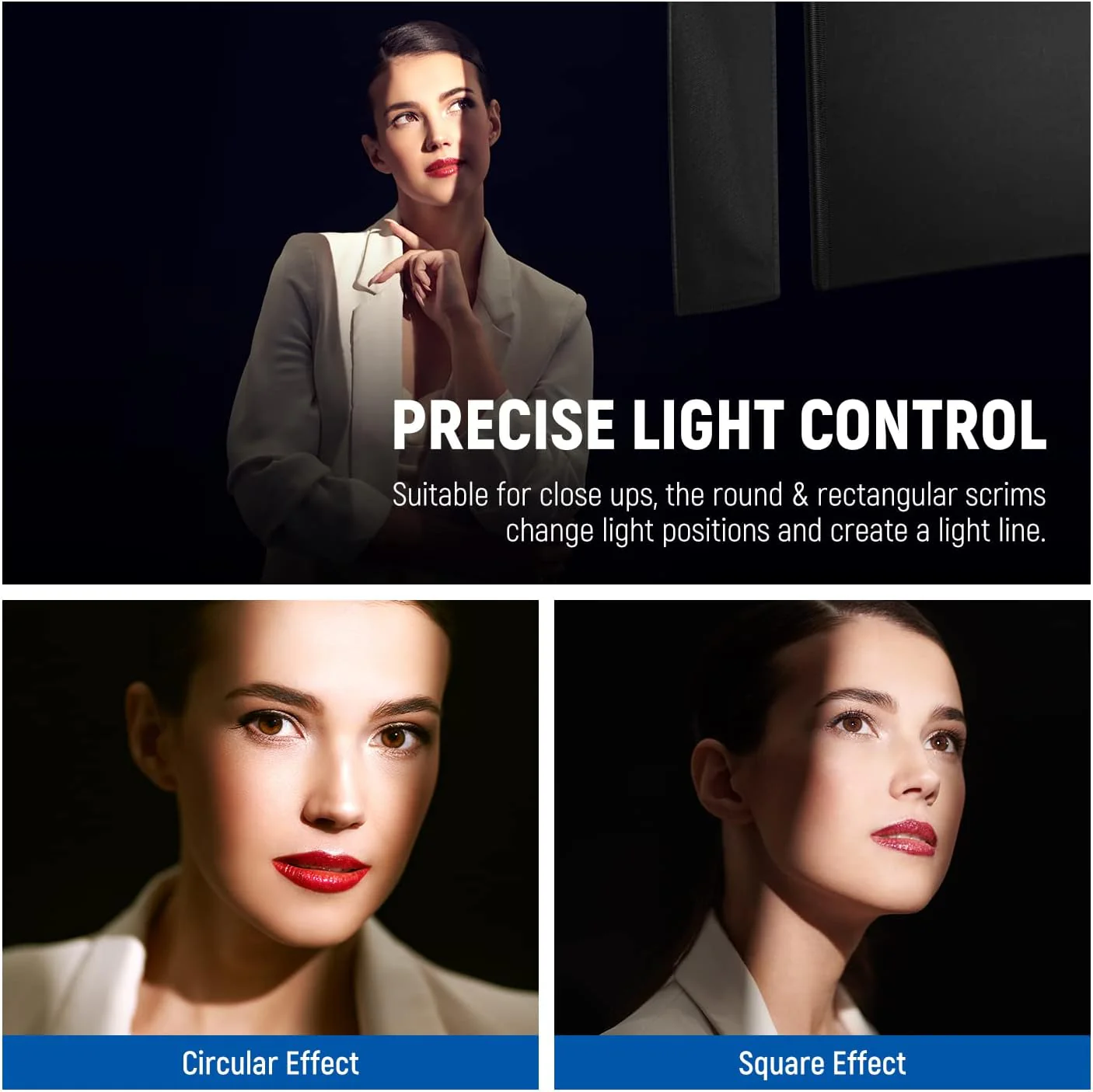 NEEWER 5 in 1 Photography Foldable Scrim Flag Kit with Bag - Image 14