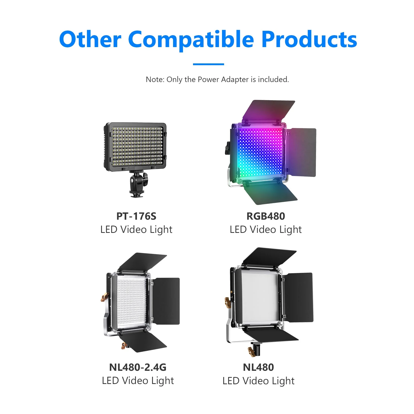 NEEWER 3A 36W AC 100-240V to DC 12V Power Supply for 480 Lights - Image 6
