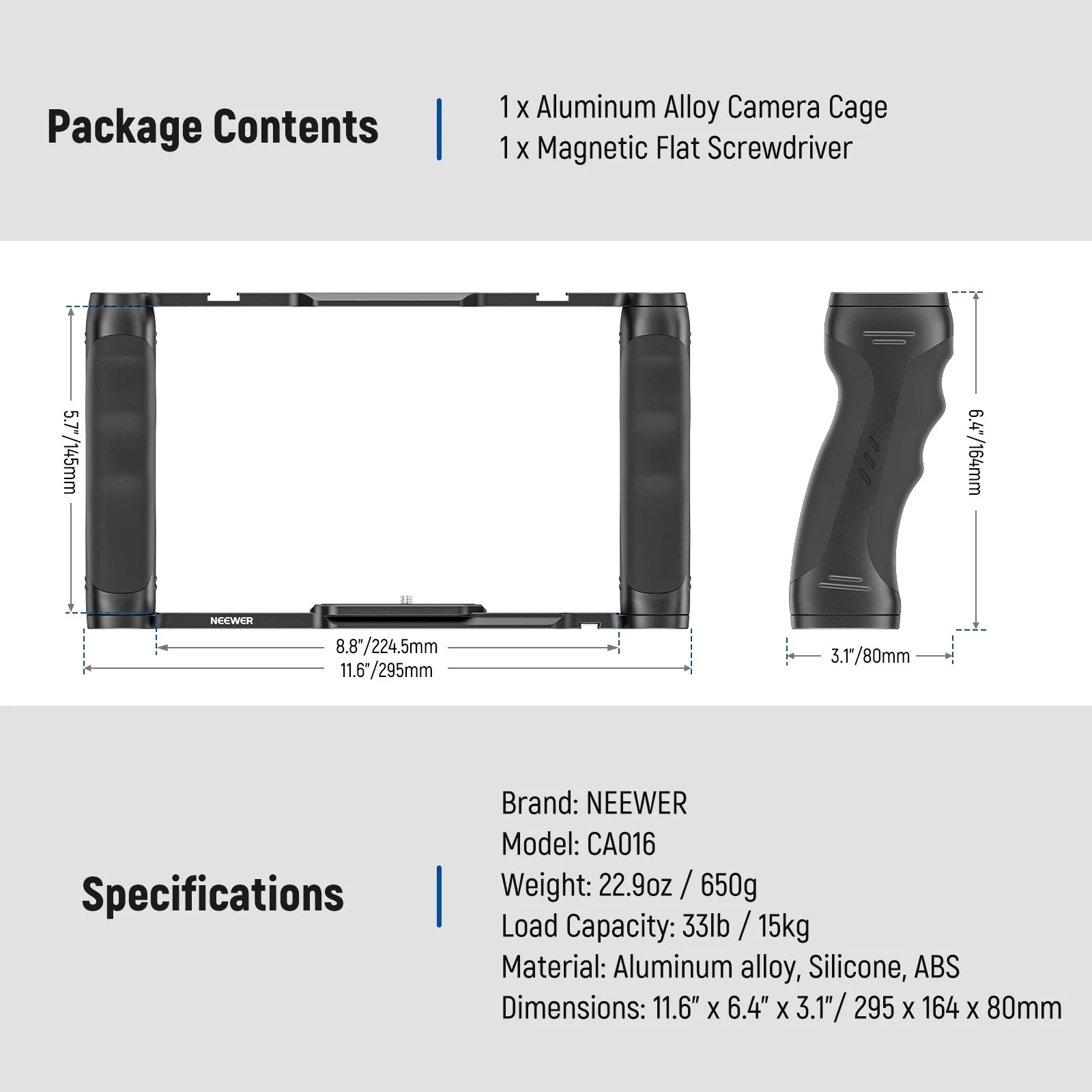 NEEWER CA016 Video Camera Cage Rig - Image 9