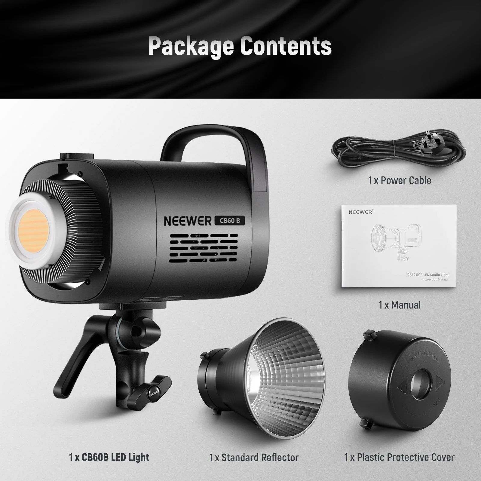 NEEWER CB60B 70W Bi-Color COB LED Video Light - Image 9