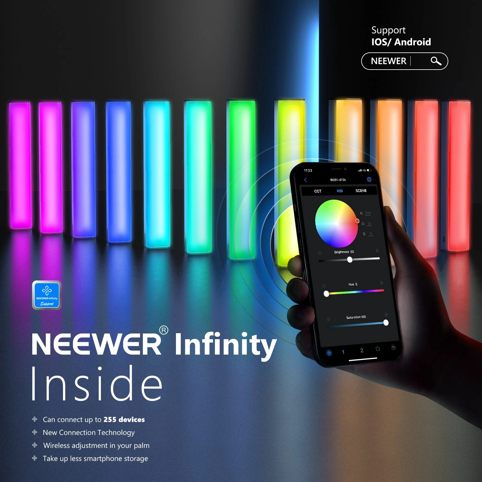 NEEWER RGB1 Magnetic Handheld Light Stick - Image 3