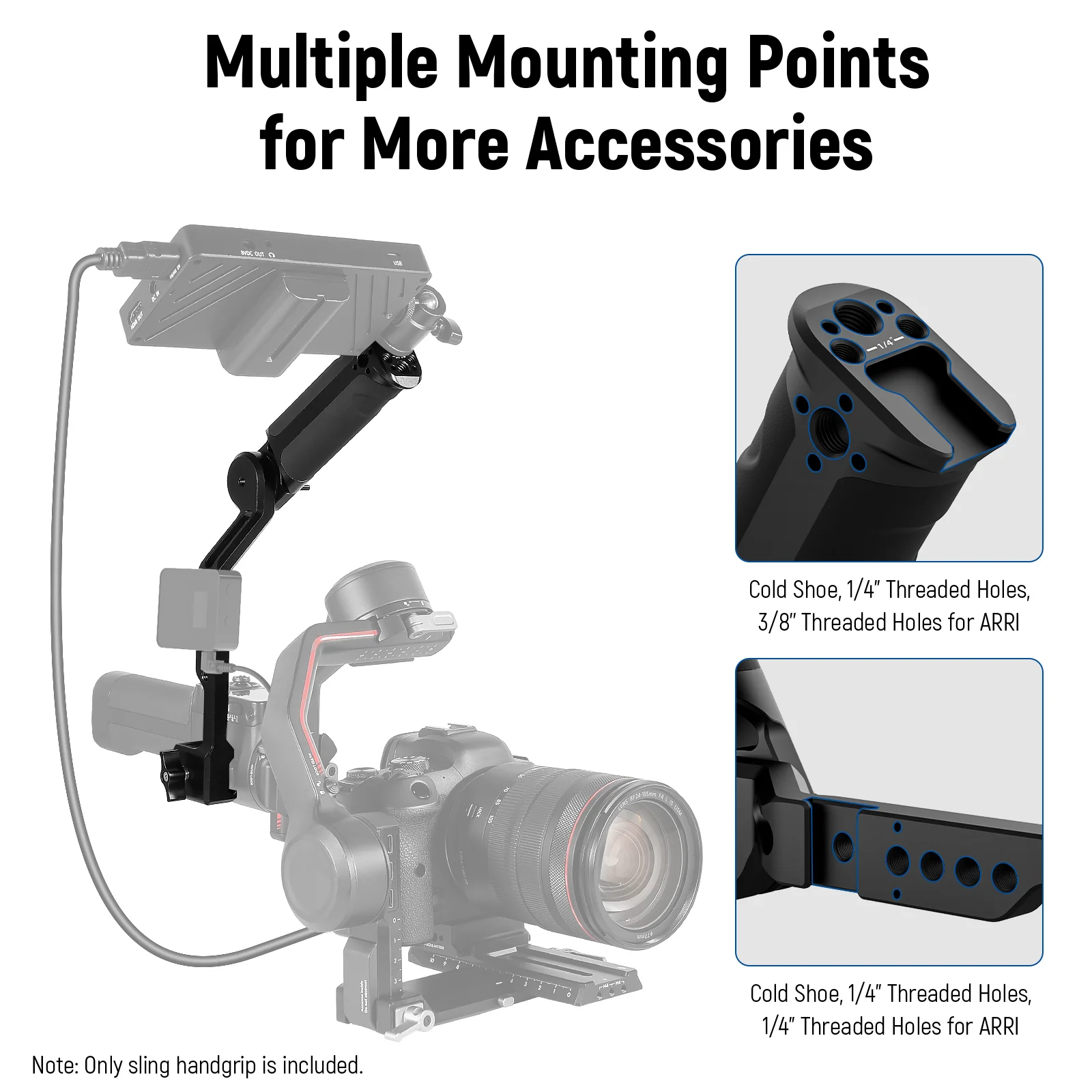 NEEWER Gimbal Sling Handgrip For DJI RS 2 RSC 2 RS 3 RS 3 Pro RS 3 Mini - Image 4