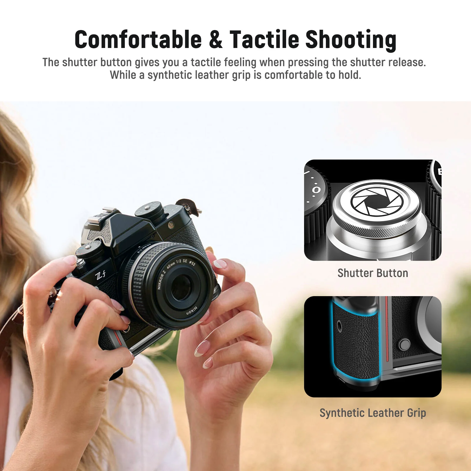 NEEWER CA063/CA073 L-Shape Handle for Nikon Z f - Image 10