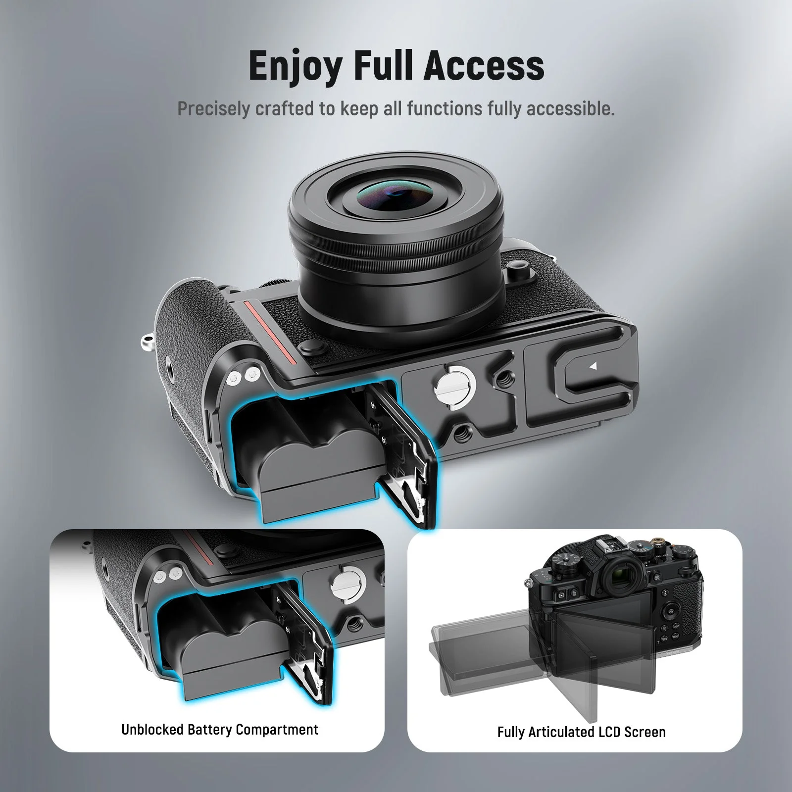 NEEWER CA063/CA073 L-Shape Handle for Nikon Z f - Image 6