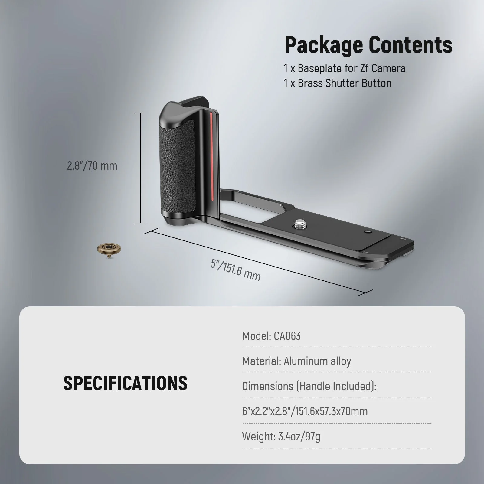 NEEWER CA063/CA073 L-Shape Handle for Nikon Z f - Image 8