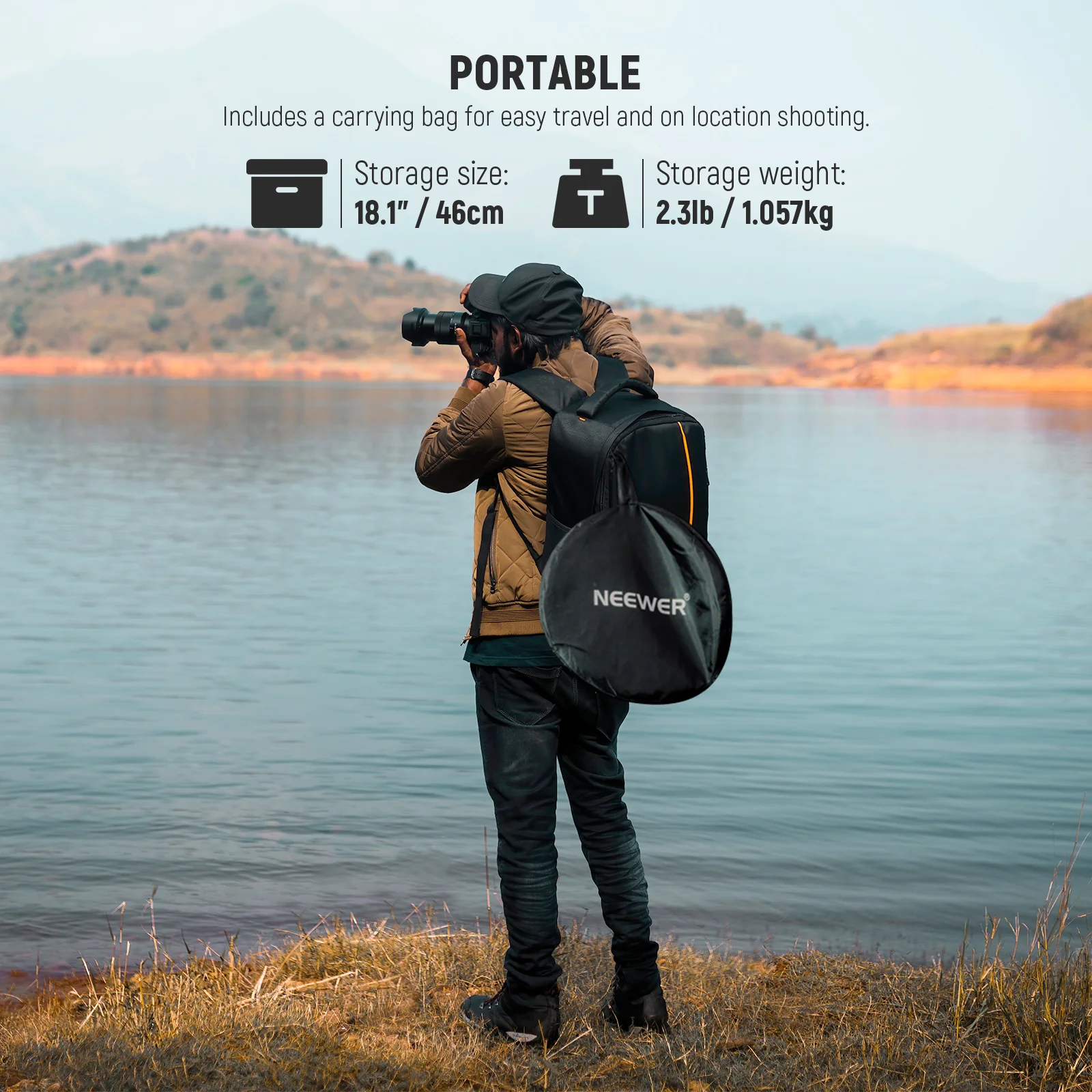 NEEWER 5-in-1 Collapsible Light Reflector with Bag - Image 6