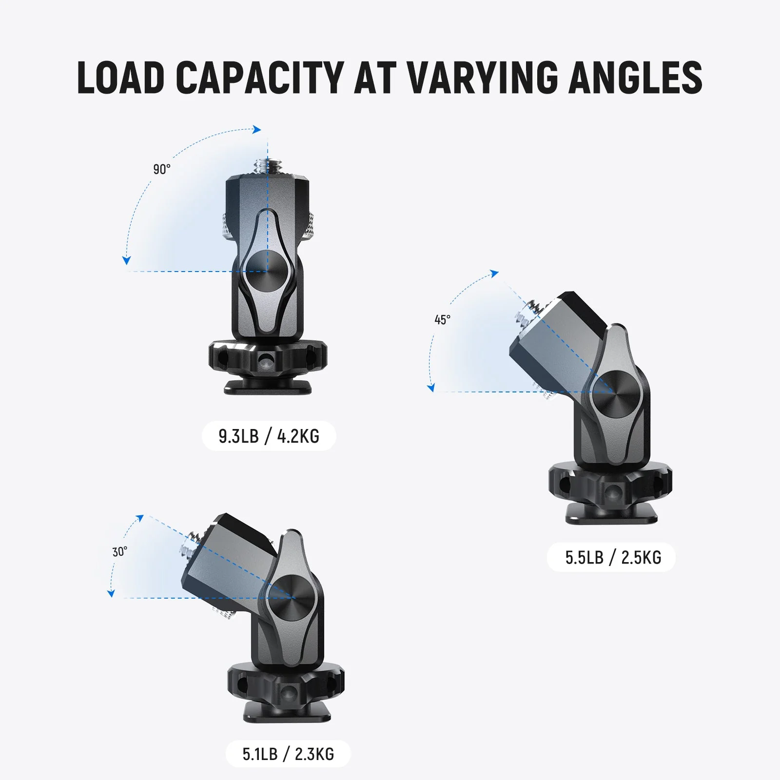 NEEWER MA002 Field Monitor Holder with Cold Shoe Mount - Image 7