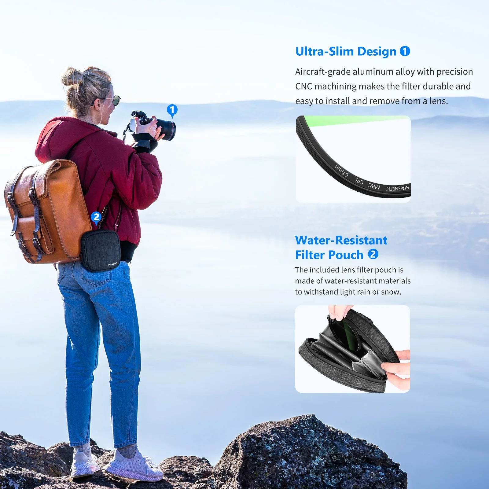 NEEWER  4-in-1 Magnetic Lens Filter Kit - Image 8