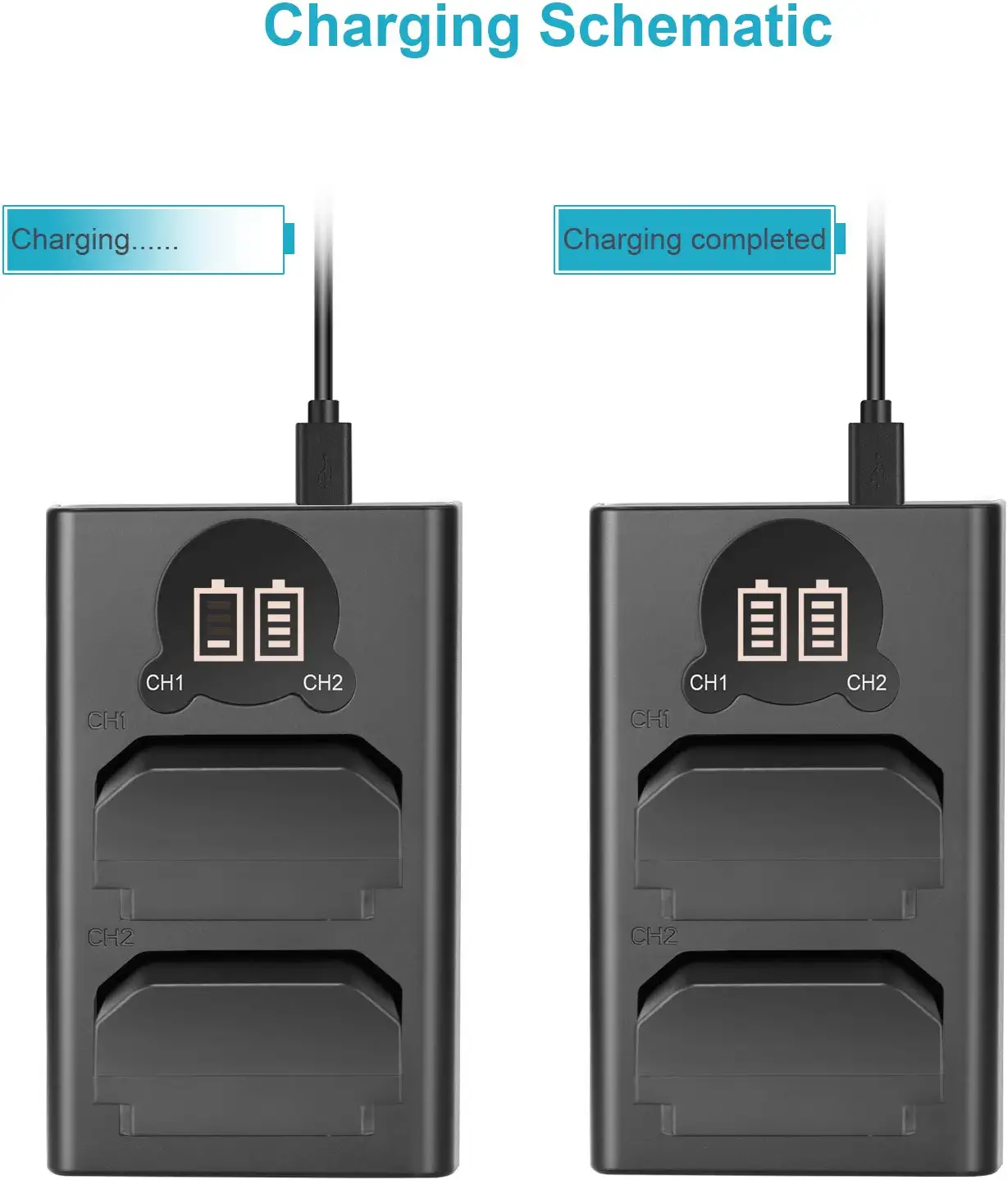 NEEWER NP-FZ100 Sony Replacement Battery Charger Set - Image 6
