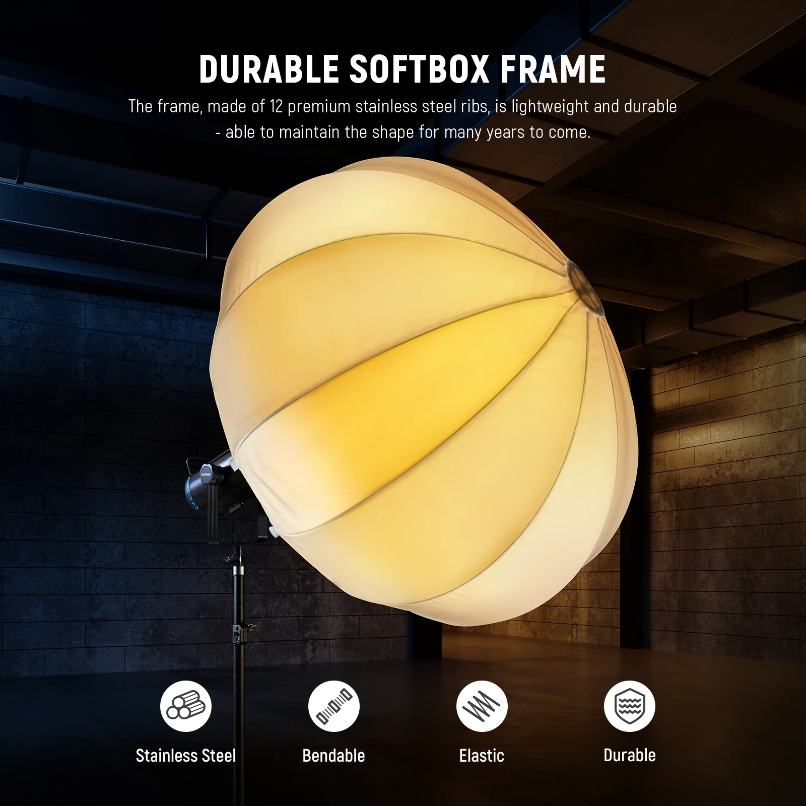 NEEWER NS20L 50cm/65cm/85cm Lantern Softbox One Step Quick Release - Image 20