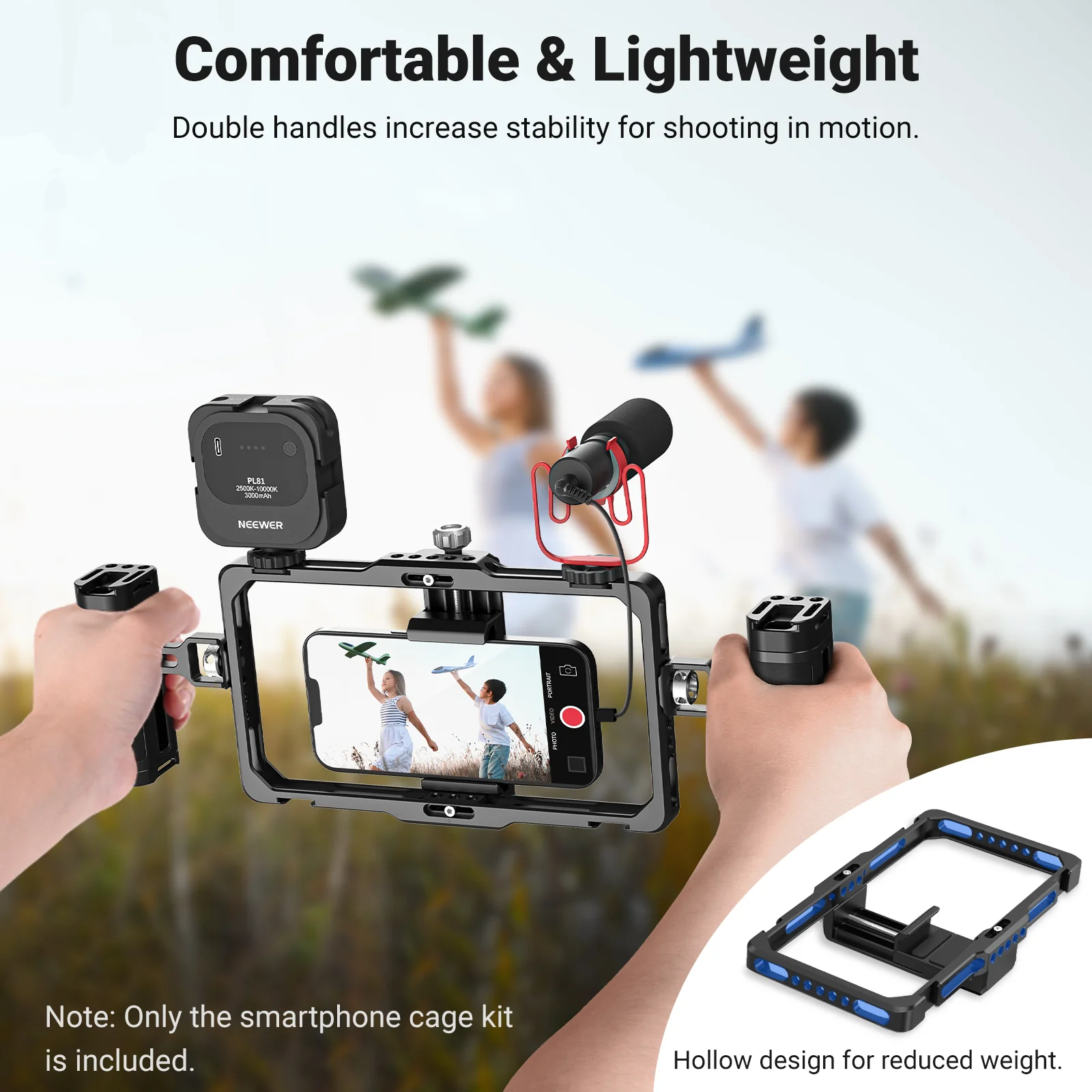 NEEWER PA009 Upgraded Phone Rig Vlogging Kit - Image 5