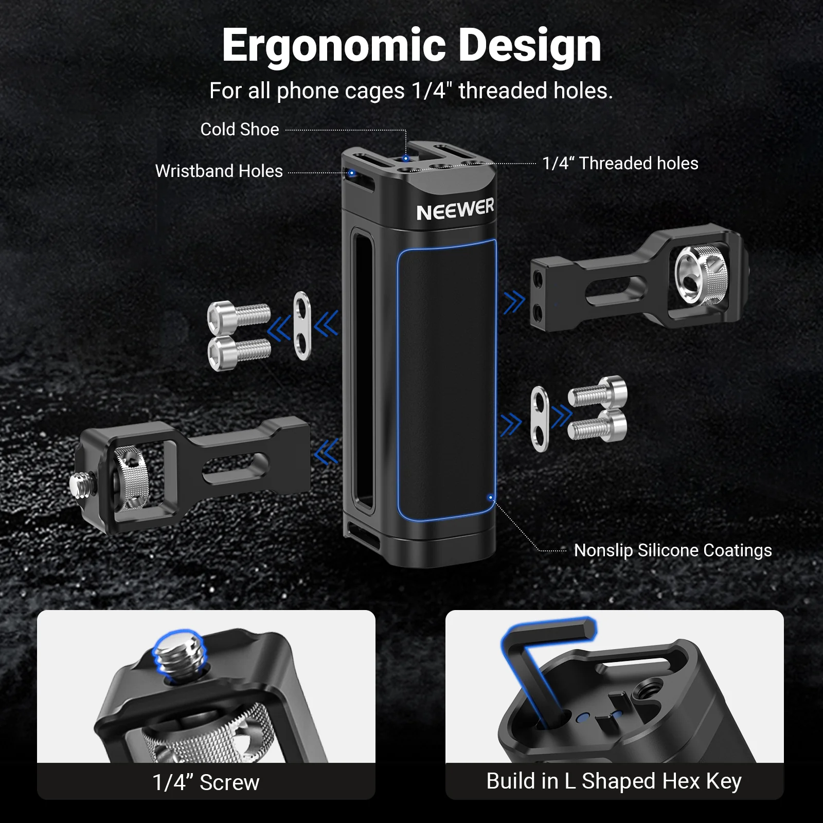 NEEWER PA009 Upgraded Phone Rig Vlogging Kit - Image 6