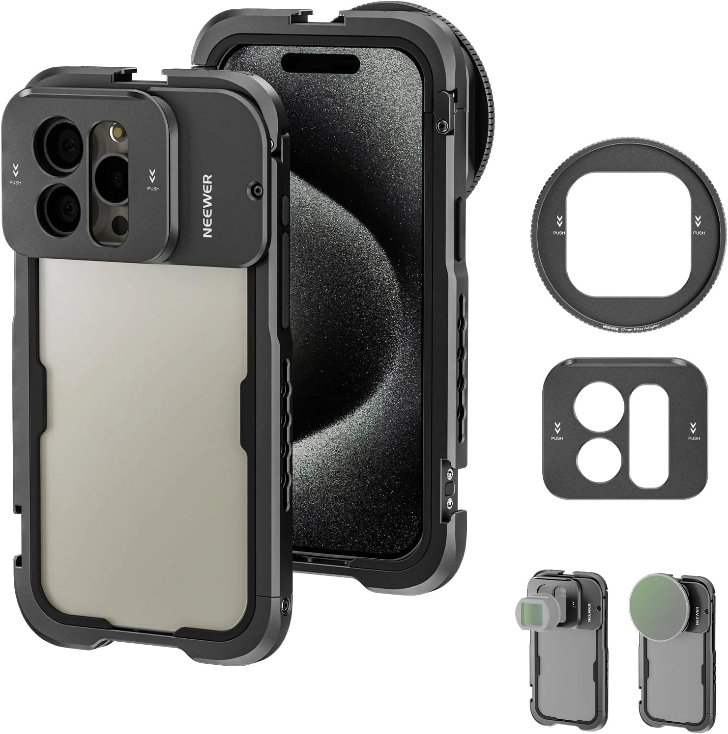 NEEWER PA023 Metal Cage For iPhone 15 Pro/ Pro Max - Image 9