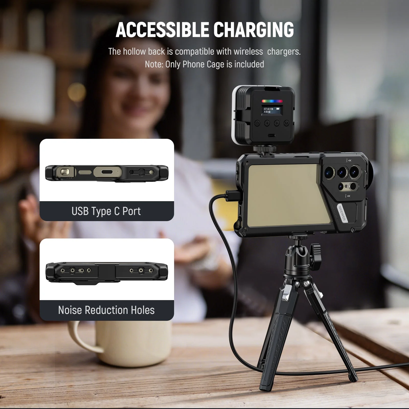 NEEWER PA042 Phone Cage For Samsung S24 Ultra - Image 6