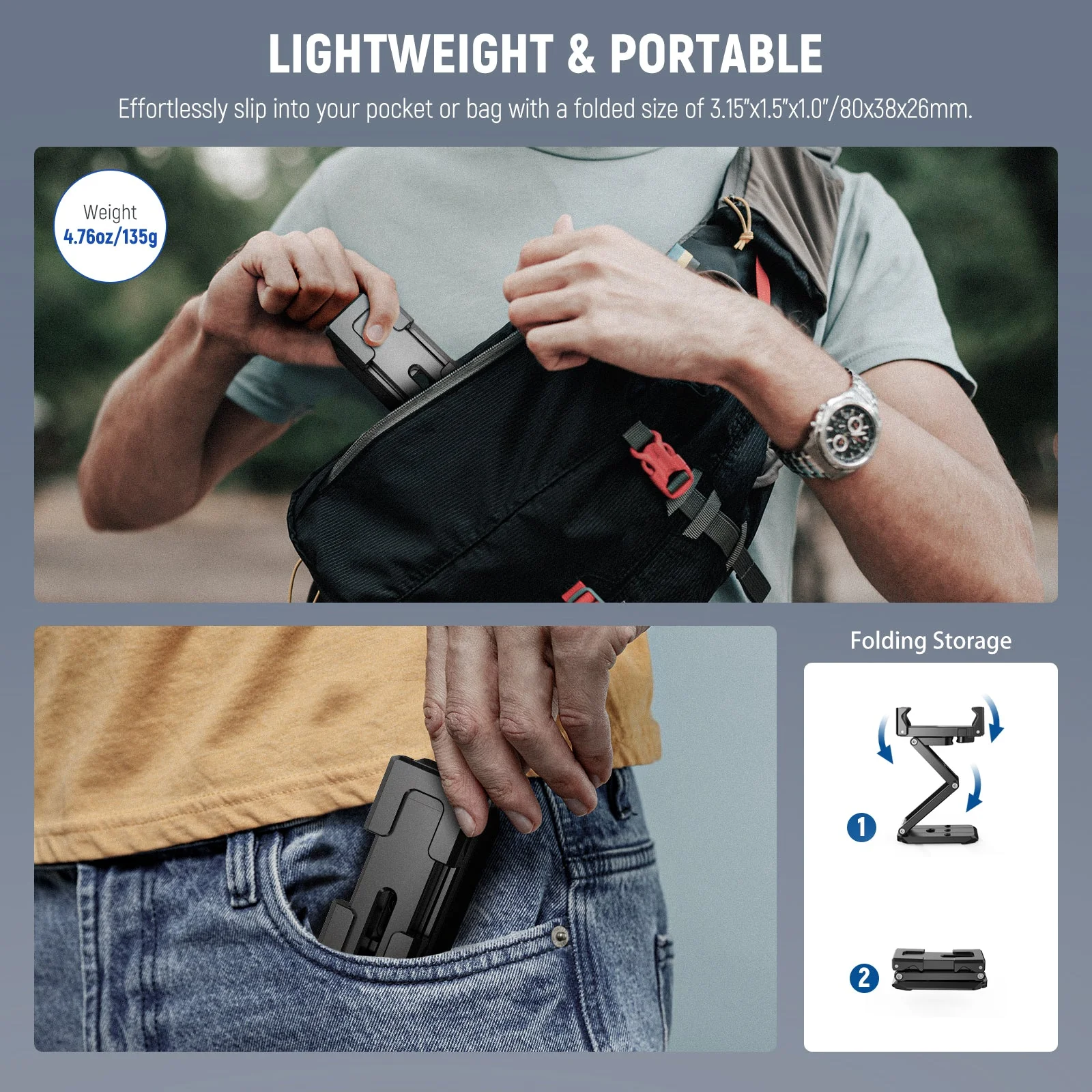 NEEWER SP-04 Phone Tripod Mount with Cold Shoes - Image 7