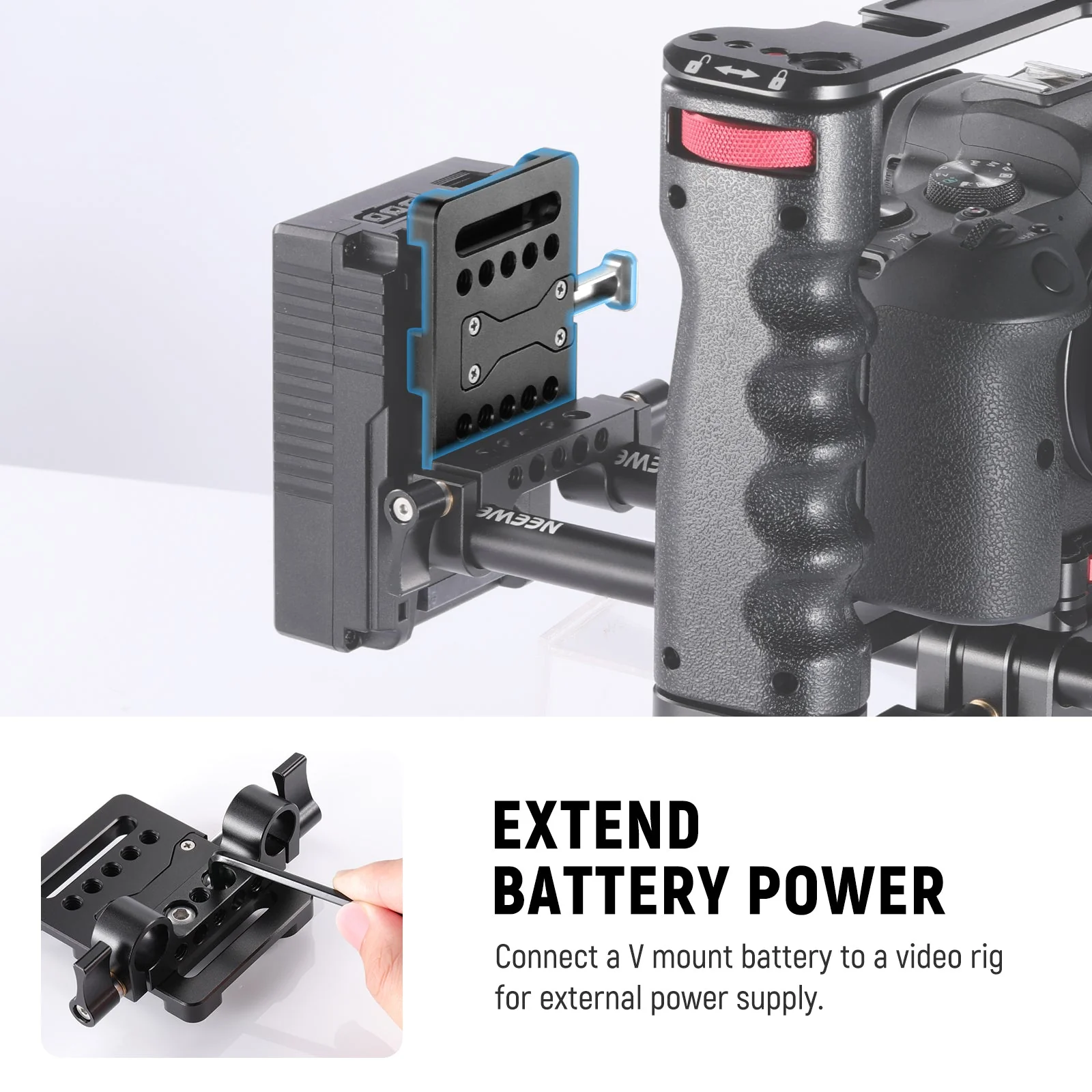 NEEWER PS005 Mini V Mount Battery Plate - Image 5