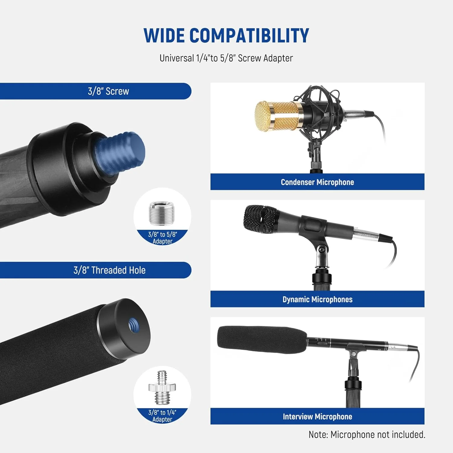 NEEWER Upgraded 9.8ft/300cm Carbon Fiber Telescopic Microphone Boom Pole - Image 12